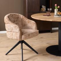 Eetkamertsoel Bella - Cinnamon, Zwart